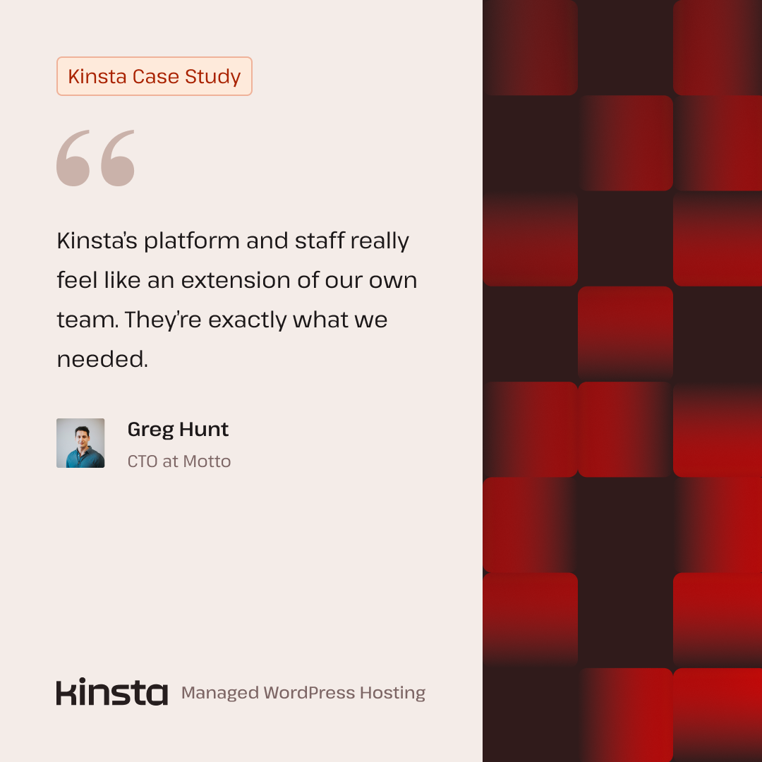 Kinsta Facebook ad