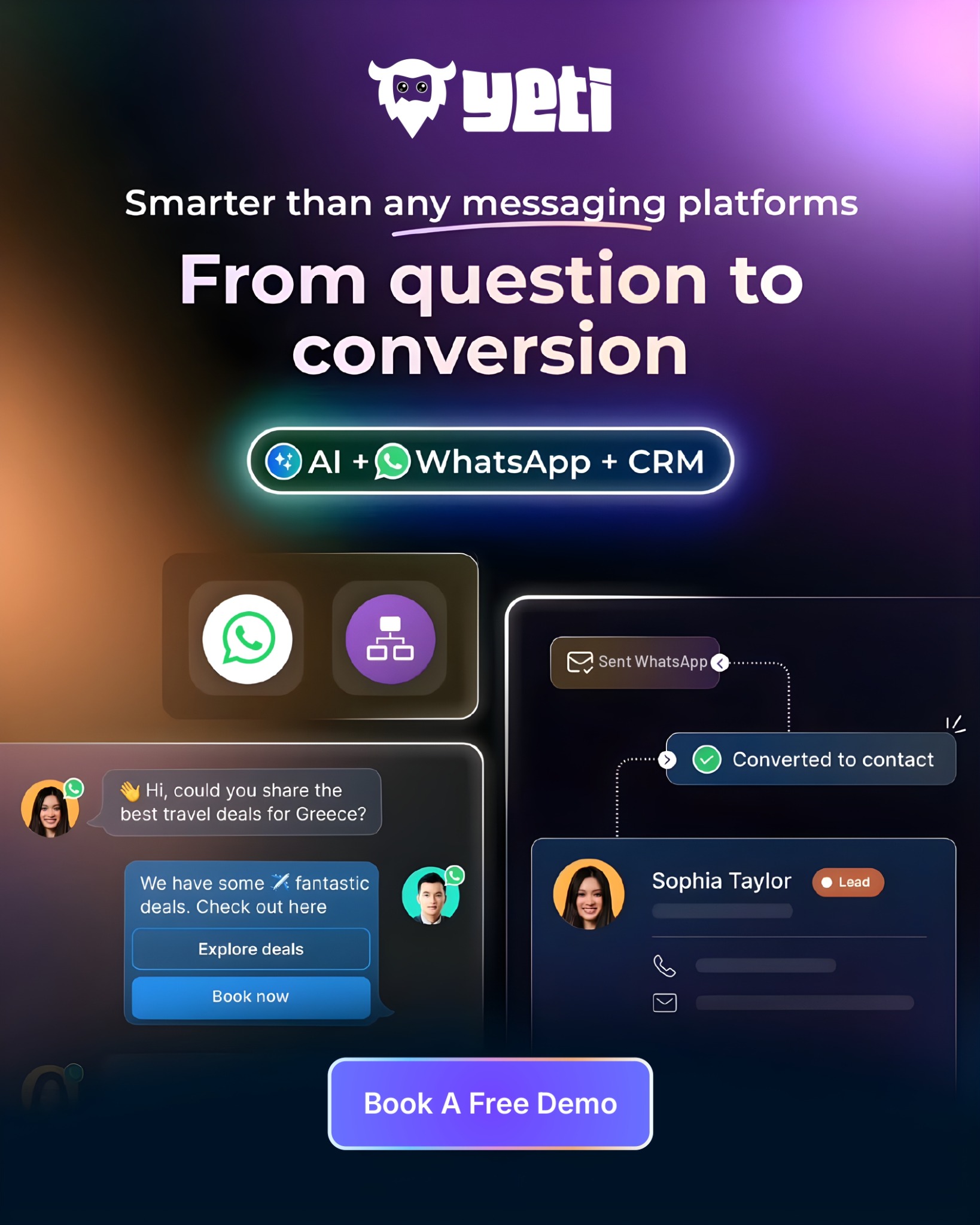 Yeti - Social Media Automation Tool Facebook ad: Limited Time Deal: From first Hi to final…