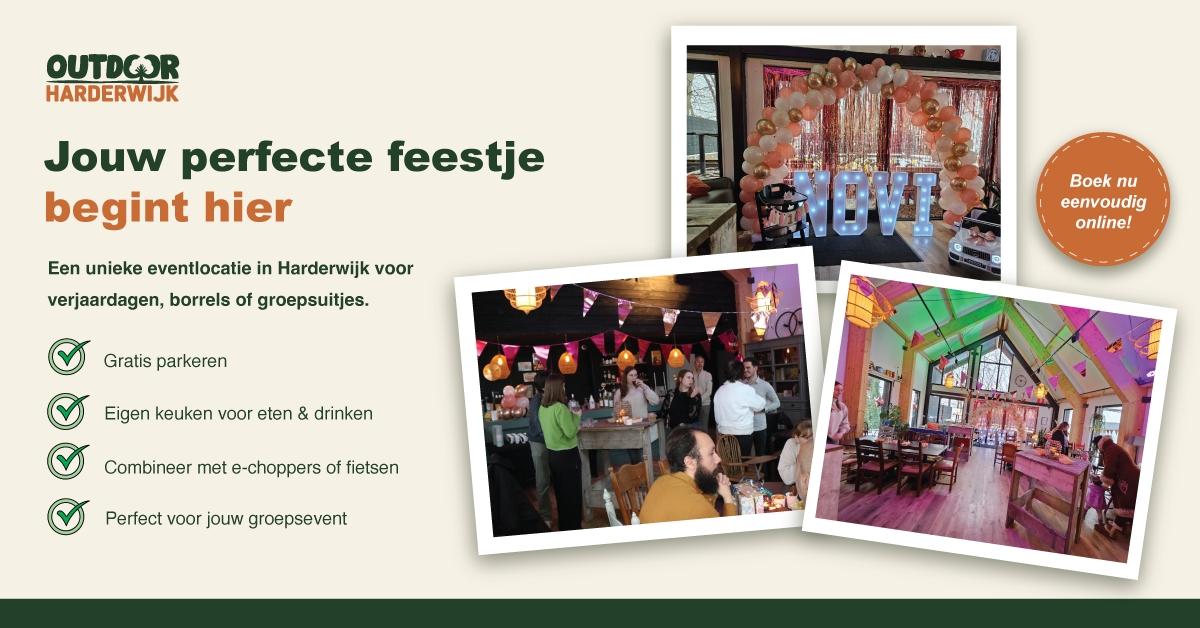 Outdoor Harderwijk Facebook ad from Feb 16, 2026