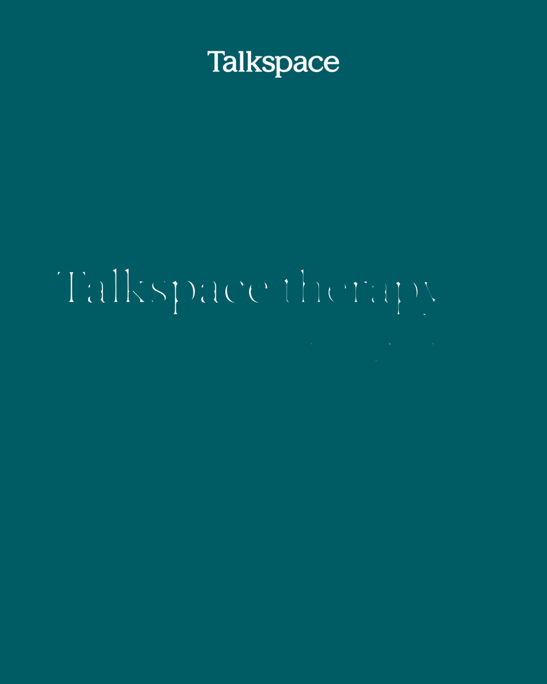 Talkspace Facebook ad: Affordable online therapy