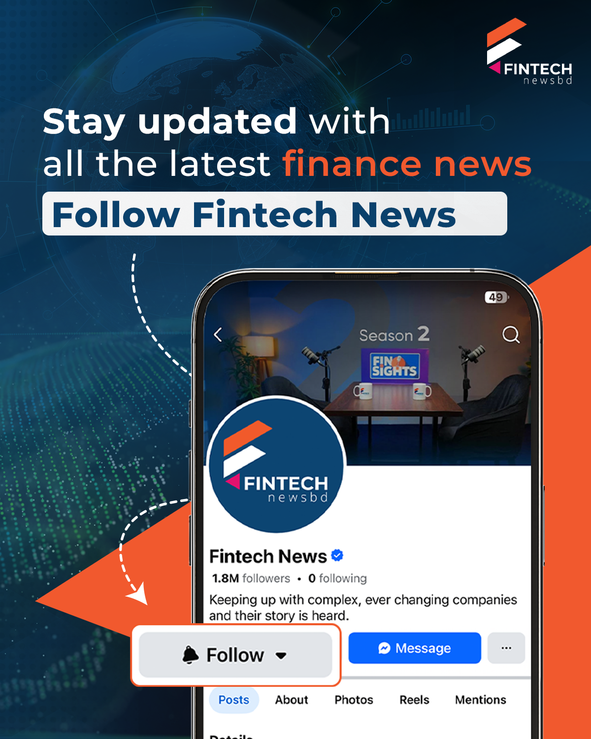 Fintech News Facebook ad