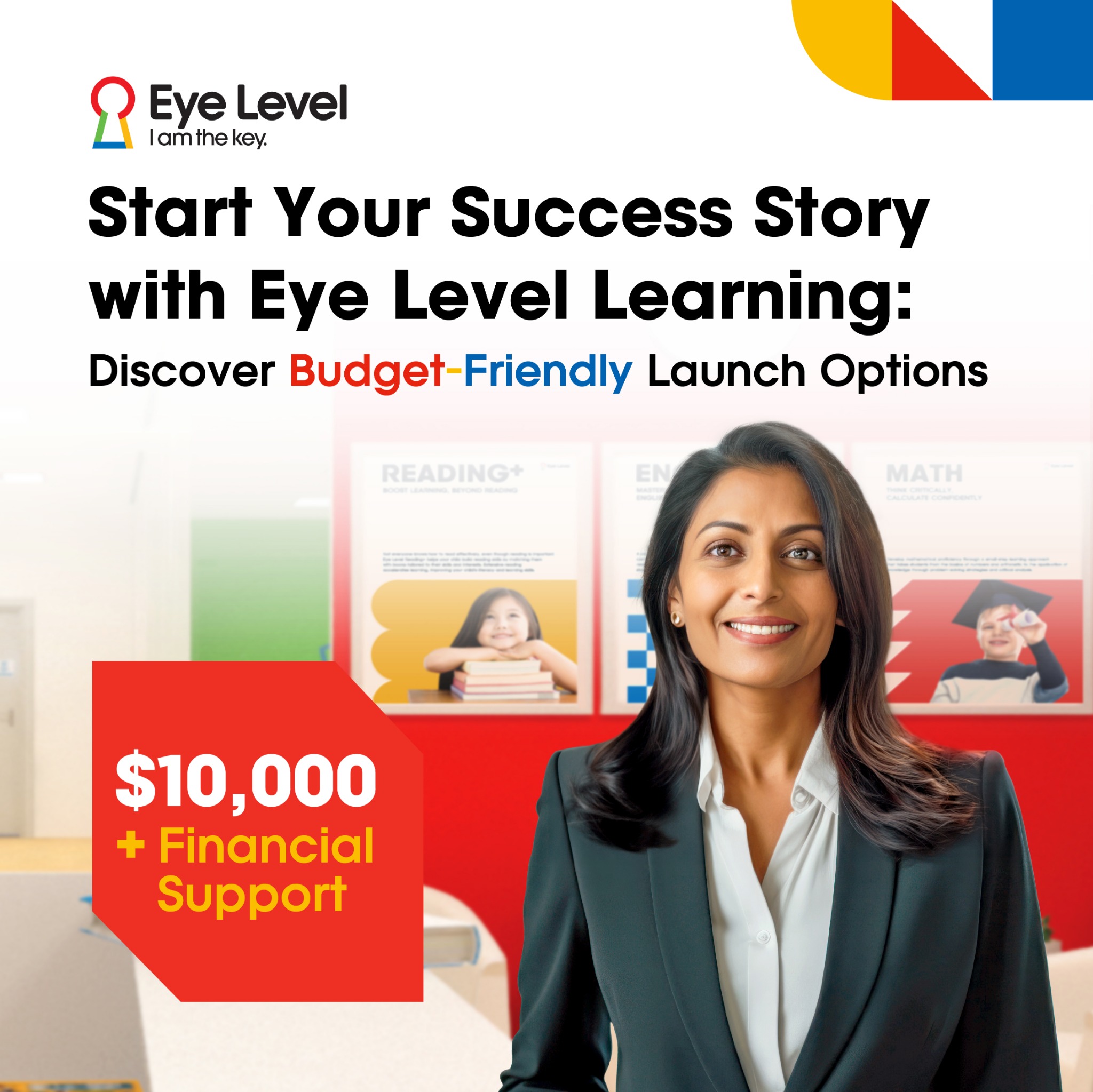Eye Level Facebook ad: Become a Learning Center Owner!