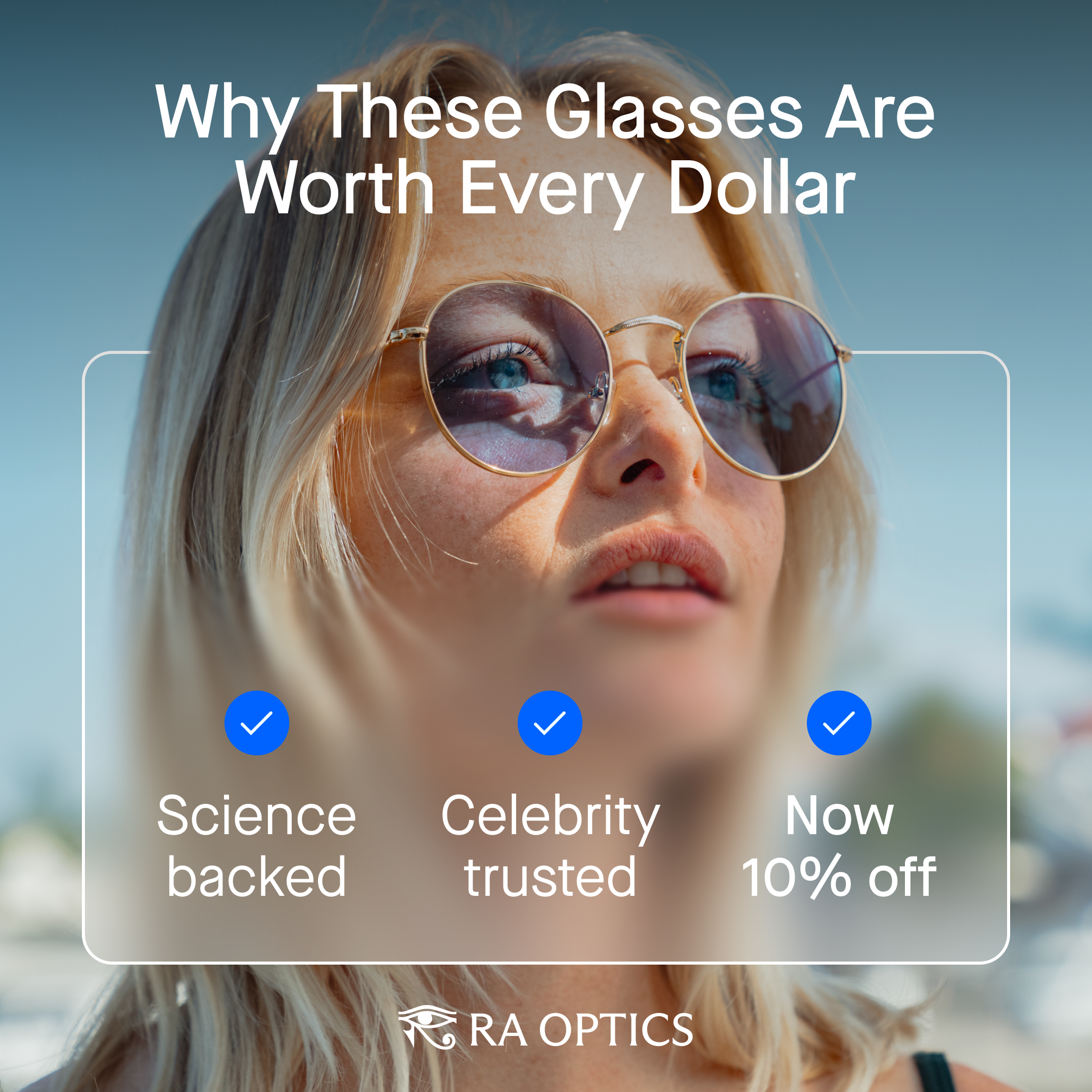 Ra Optics Facebook ad