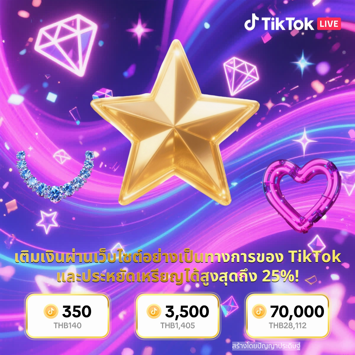 TikTok LIVE Facebook ad
