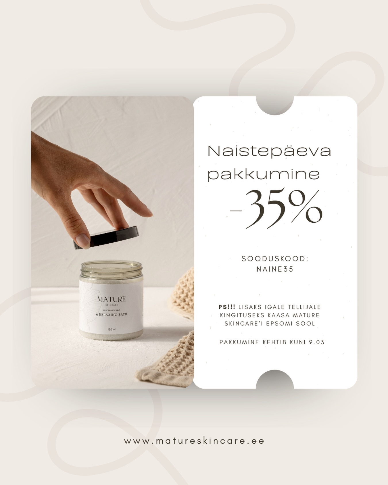 Mature Skincare Facebook ad: Avaleht - Mature Skincare