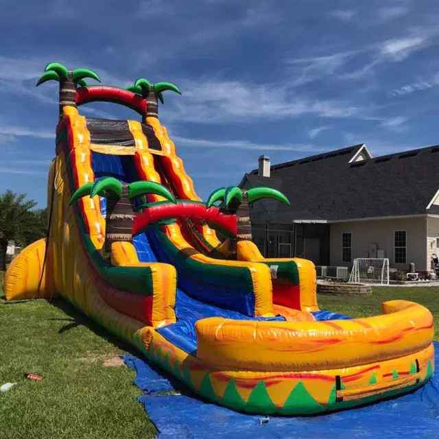 Ideal Rent Facebook ad: water slider, combo and bounce house for rent star $150