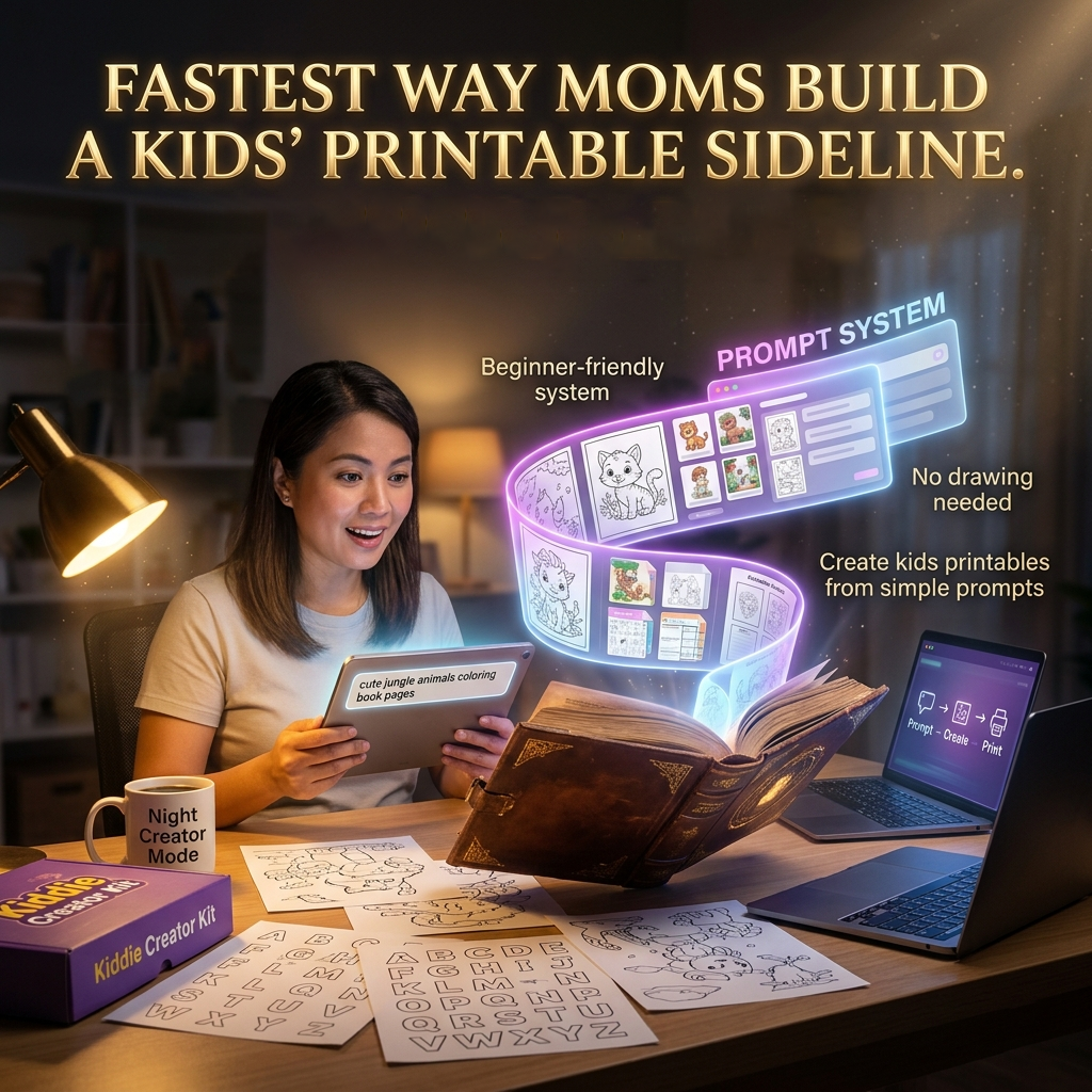Kiddie Creator Kit Prompts Facebook ad: Mom To Creator Sideline