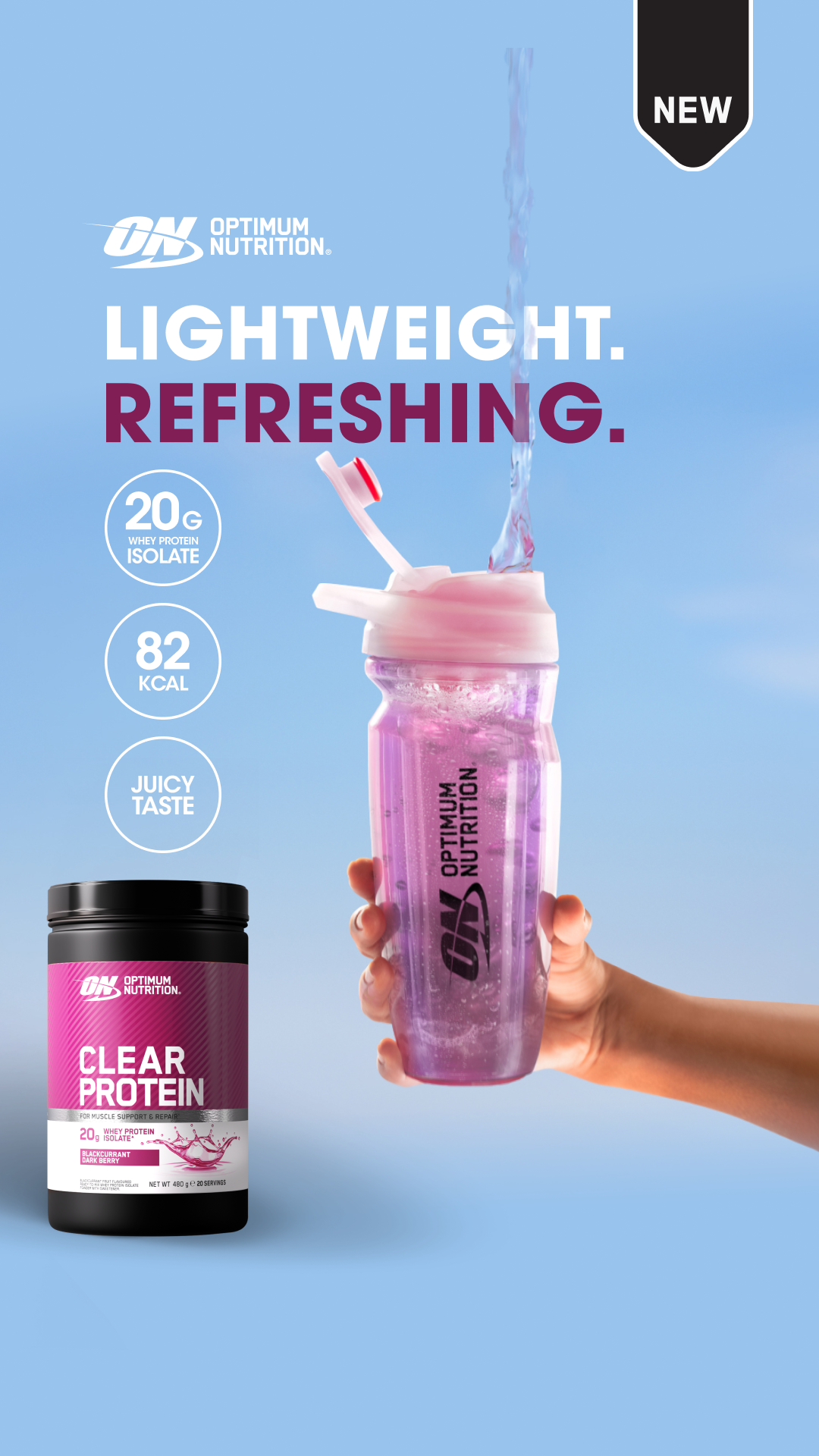 Optimum Nutrition Facebook ad from Jul 21, 2026