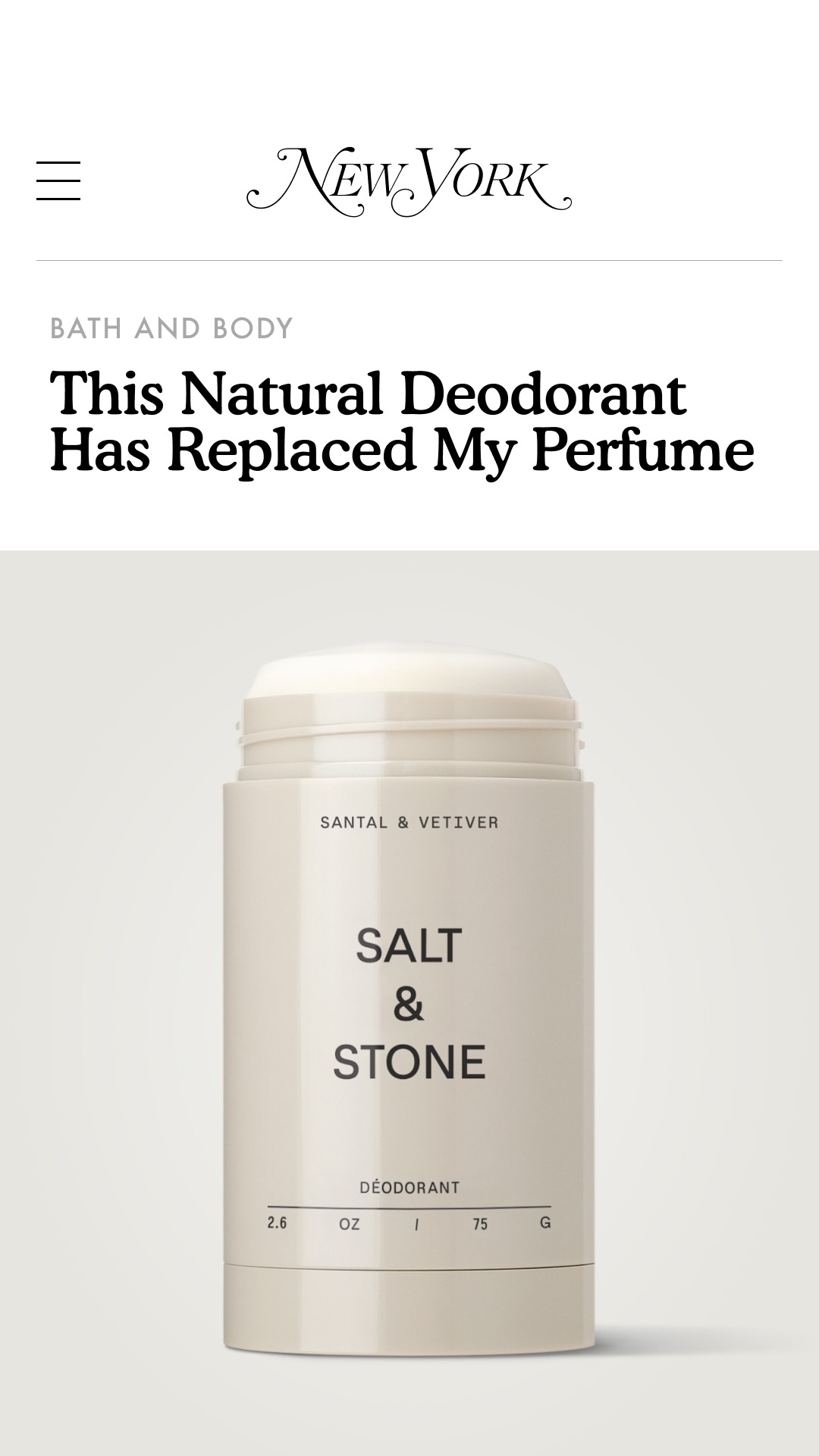 SALT & STONE Facebook ad