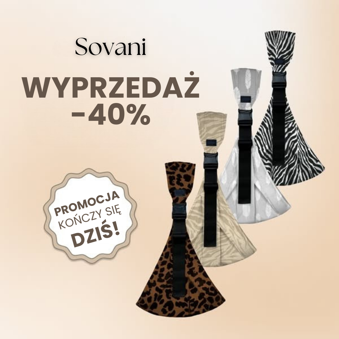 Sovani Facebook ad: Zmęczona dźwiganiem malucha na rękach?