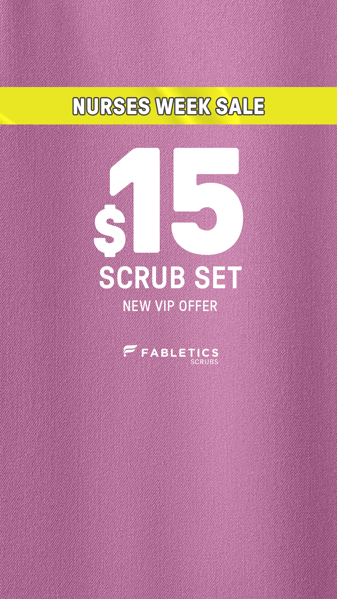 Fabletics Scrubs Facebook ad