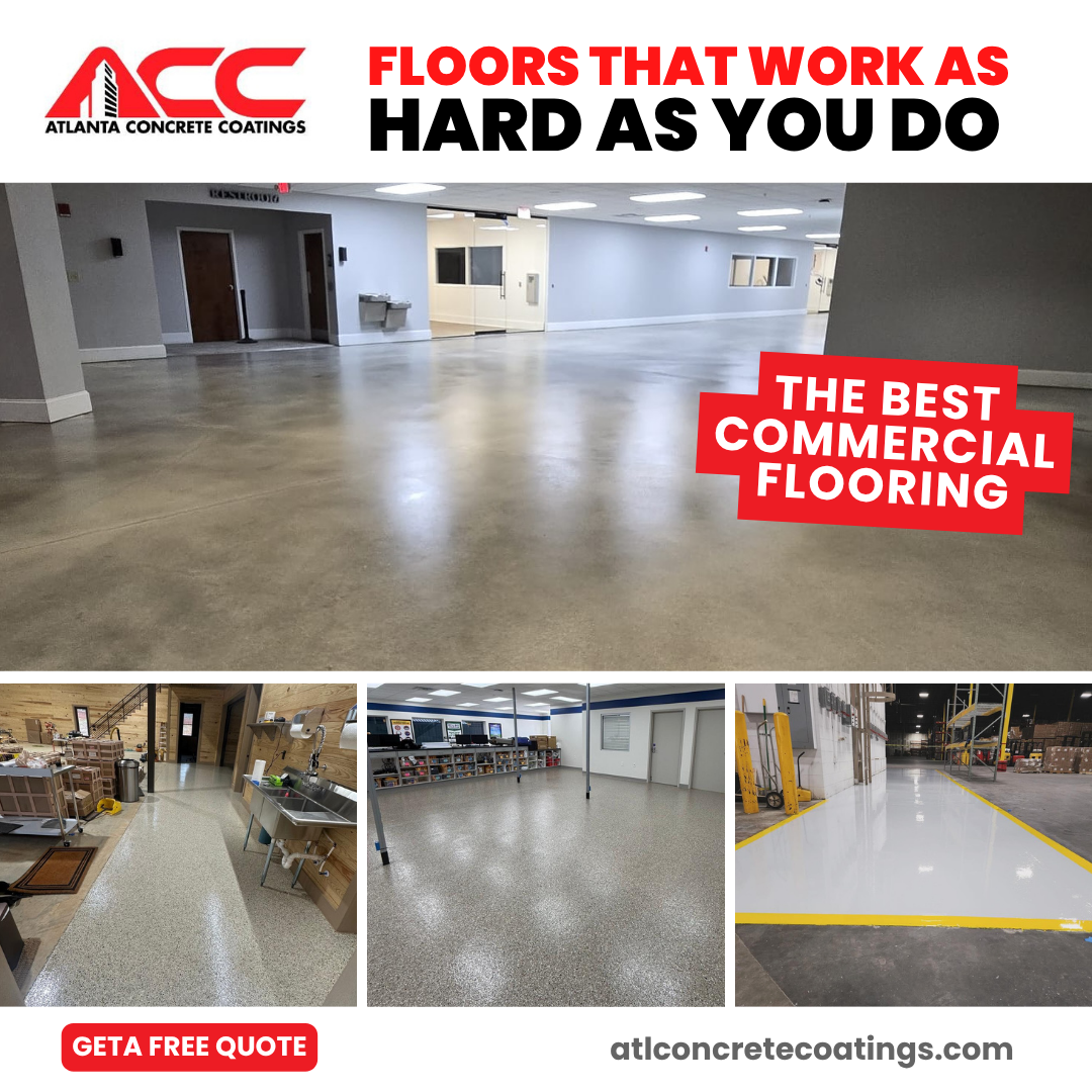 Atlanta Concrete Coatings Facebook ad: Concrete Floor Upgrades That Fit Your Operations