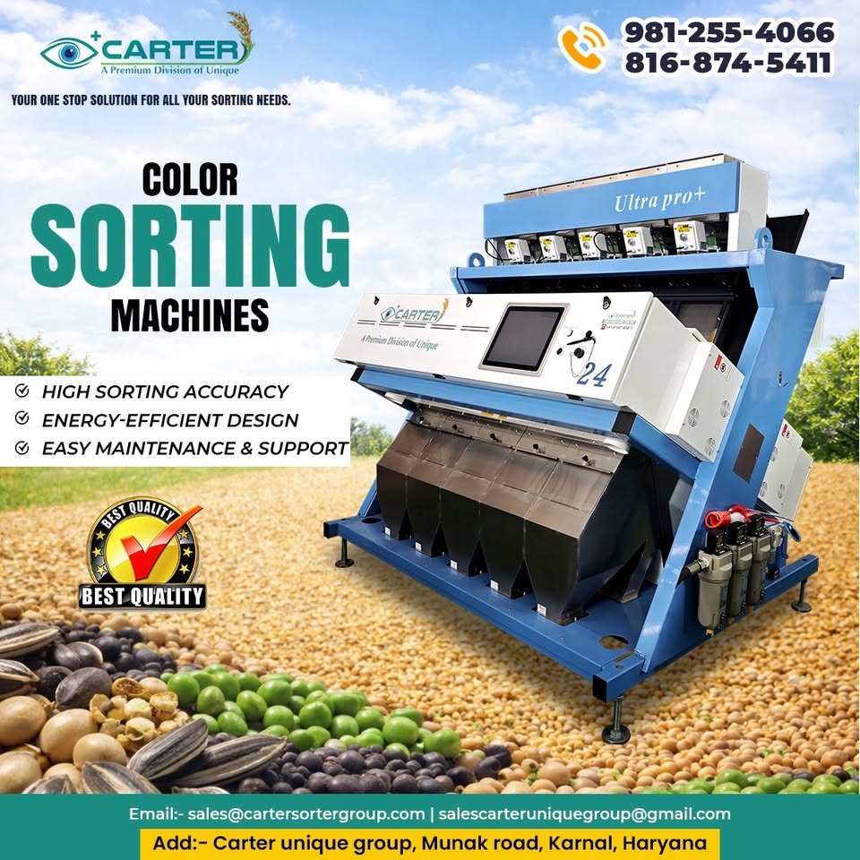 Carter Unique Group Facebook ad: Color Sorting Machine