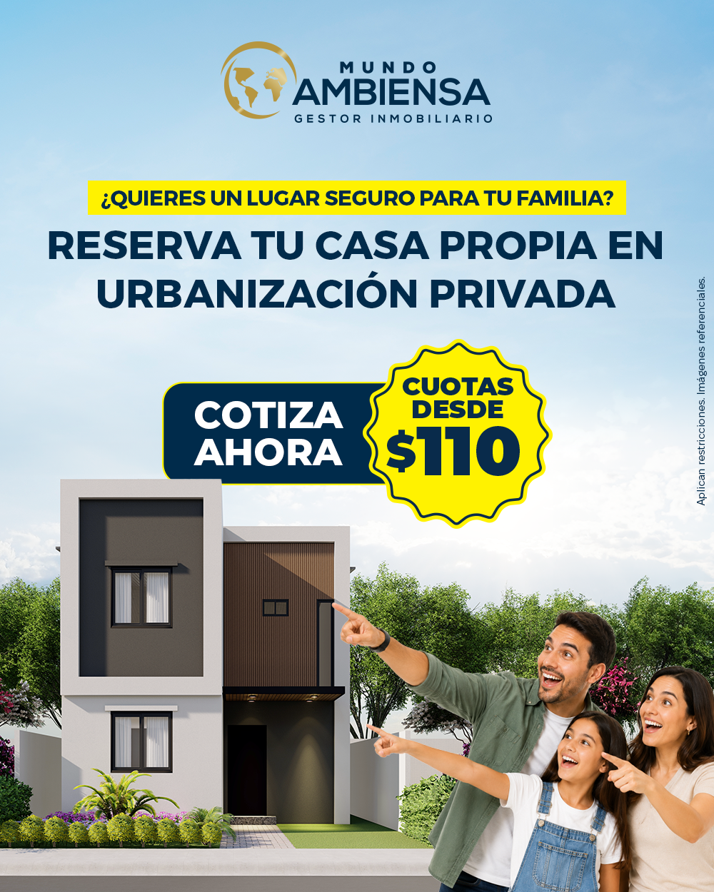 Ambiensa Facebook ad: ¡Cotiza tu casa!