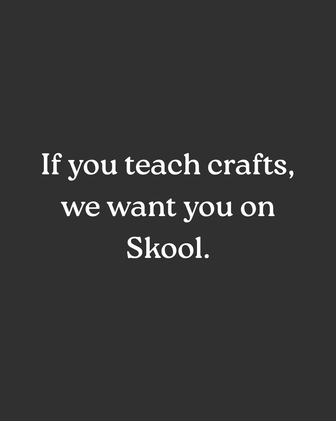 Skool Facebook ad