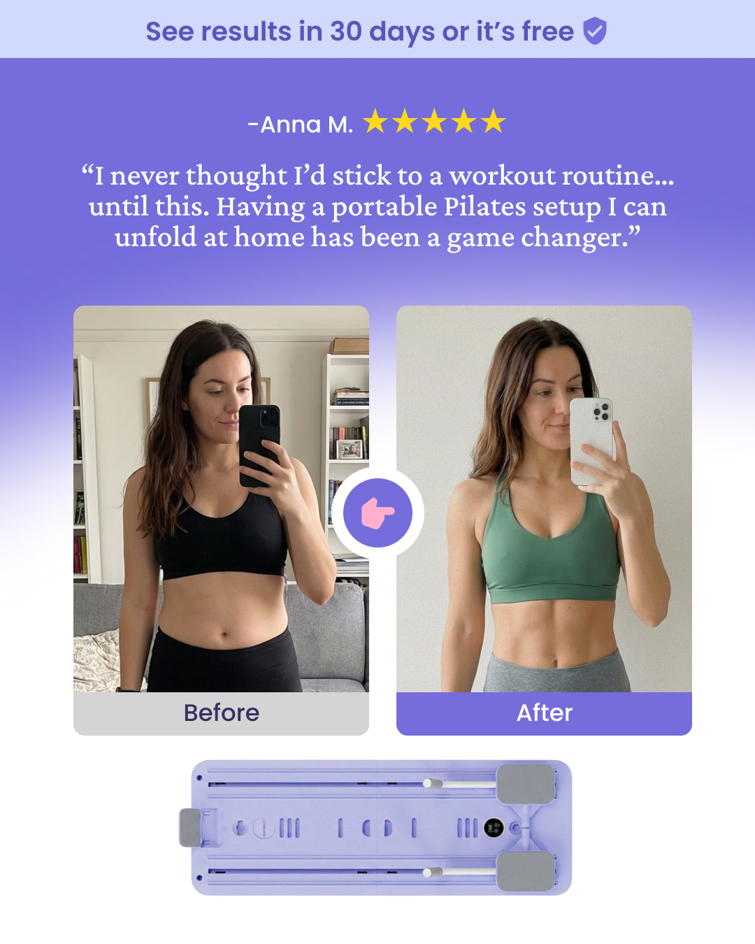 LhanelFit Facebook ad