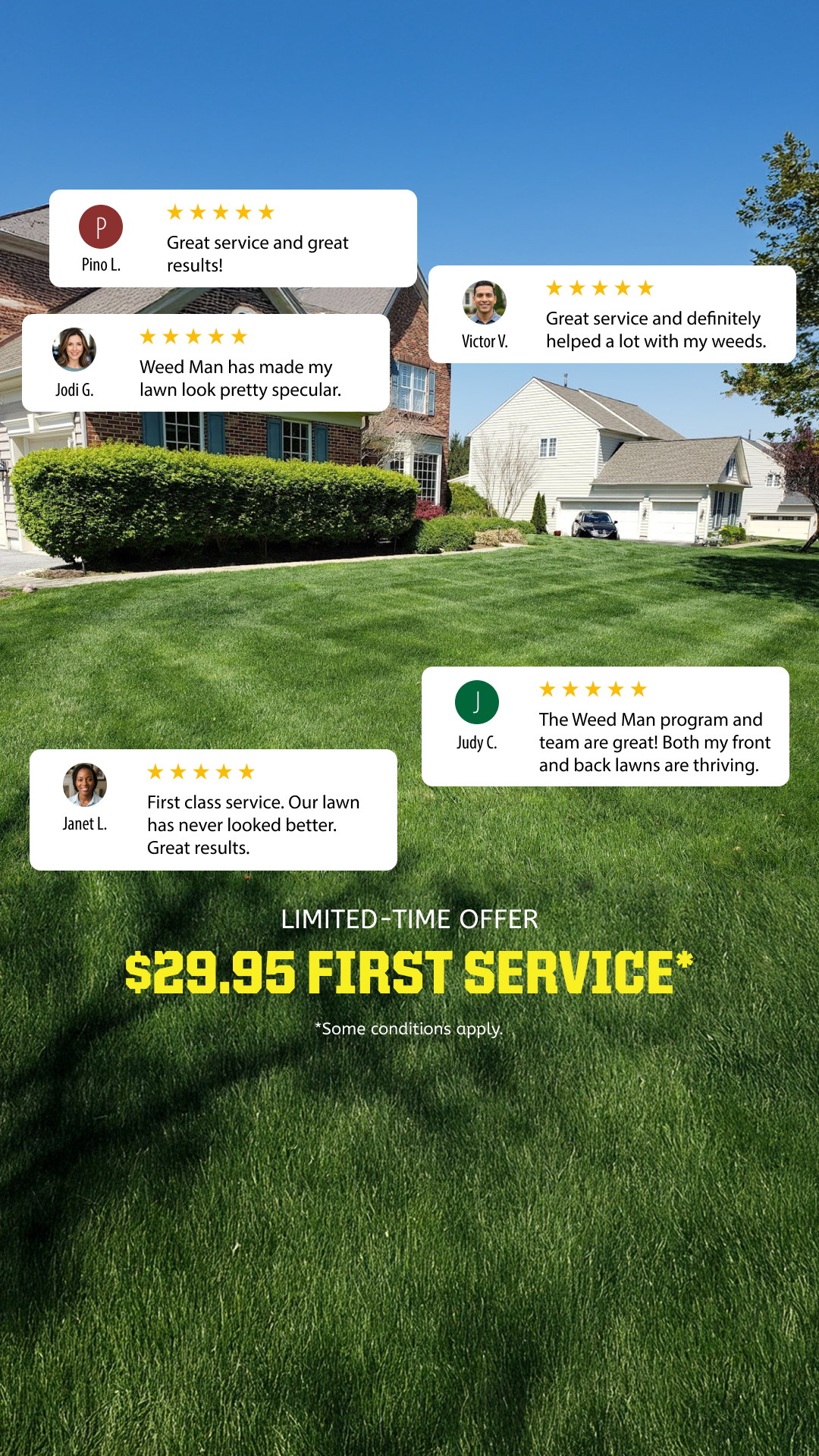 Weed Man Lawn Care Ottawa Facebook ad: $29.95 first service