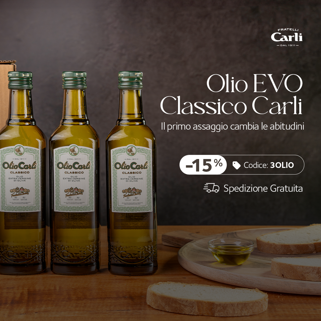 Fratelli Carli Facebook ad: Usa il codice 3OLIO