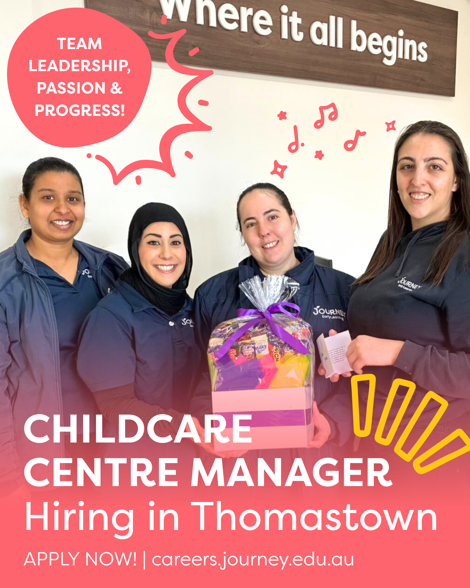 Journey Careers Facebook ad: We're Looking for a Centre Manager!
