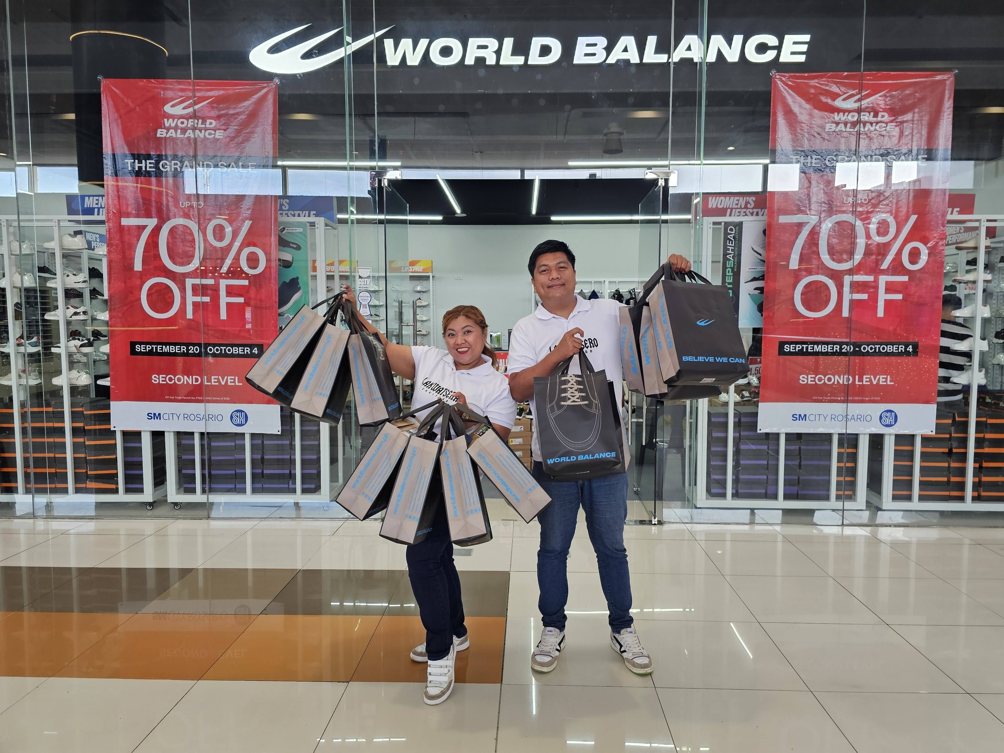 World Balance Facebook ad: Mga Caviteños, it's time to upgrade your kicks!
