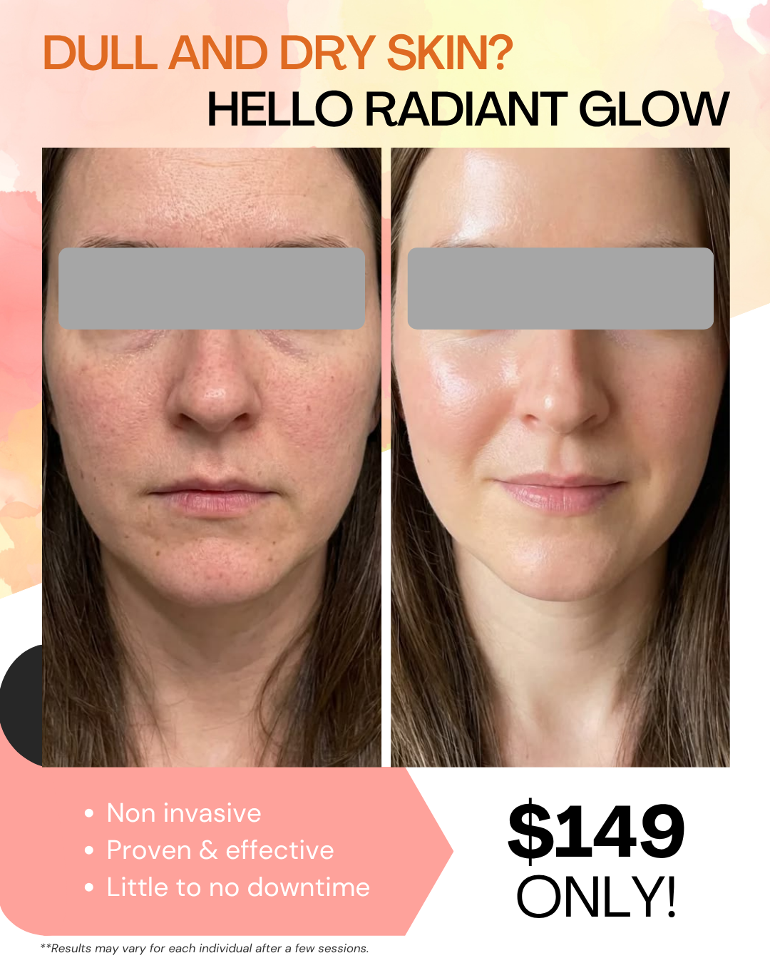 Petras Weight Loss Clinic Facebook ad: Claim the Dull Skin Rescue for ONLY $149!