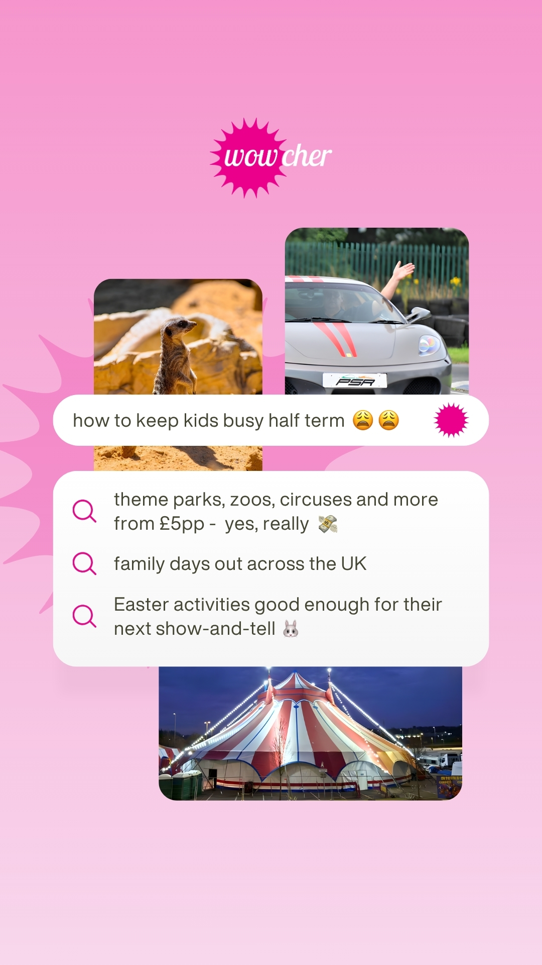Wowcher Facebook ad