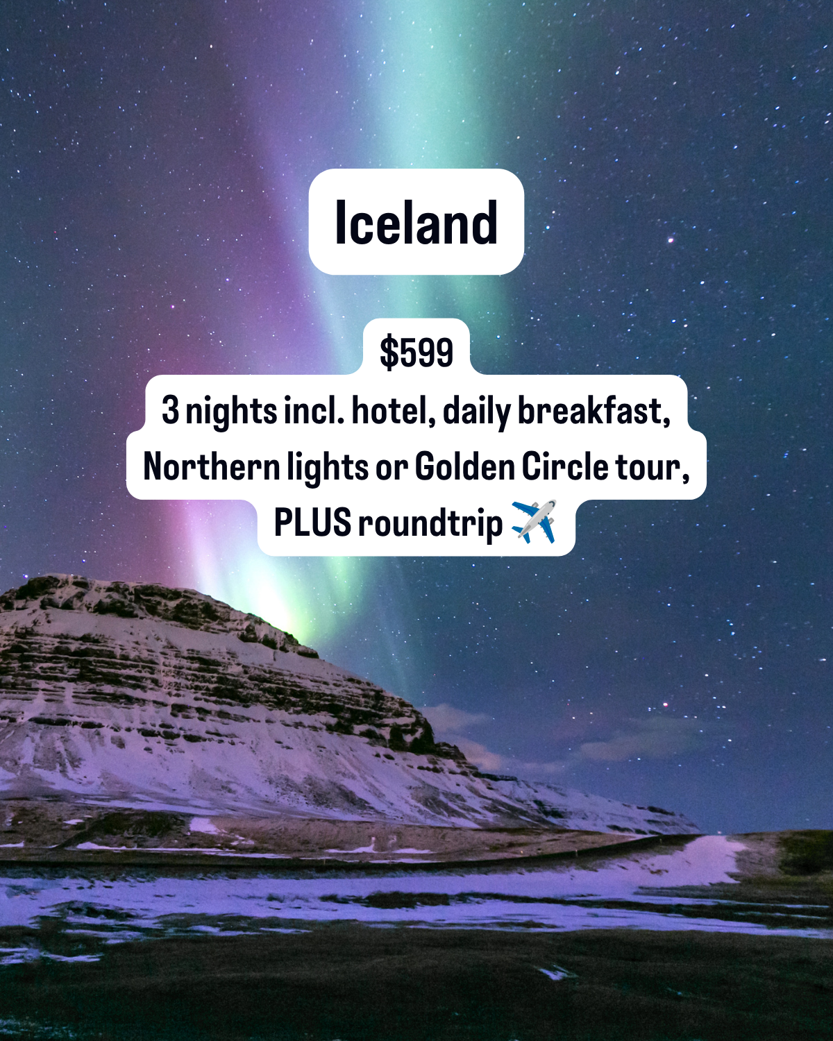 Travelzoo Facebook ad