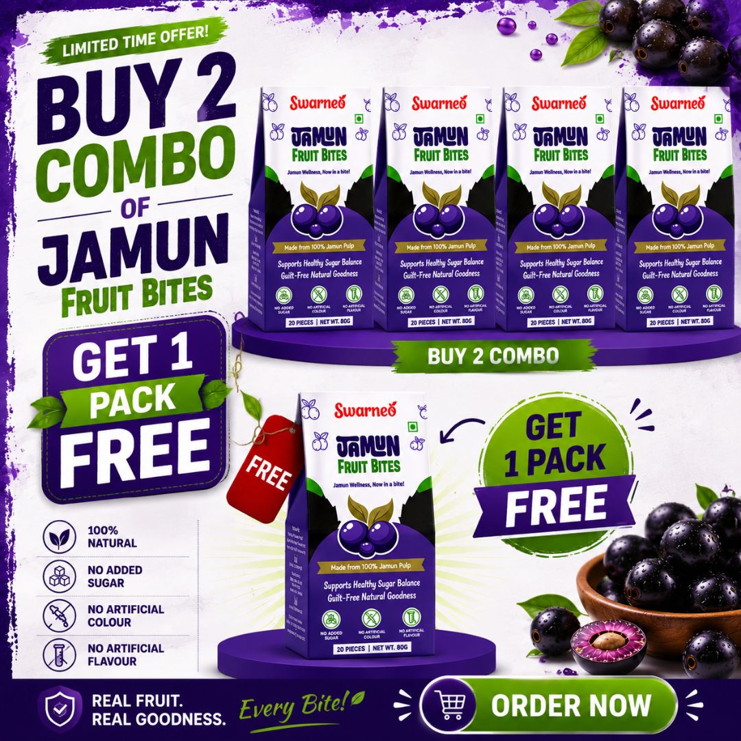 Swarneo Facebook ad: Buy 2 Jamun Combos, Get 1 Pack FREE