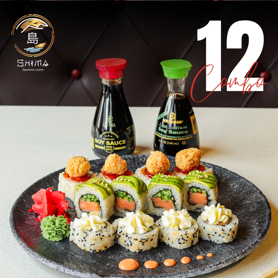 Shima Japanese cuisine Facebook ad: Discover a delicious variety of sushi combos available…