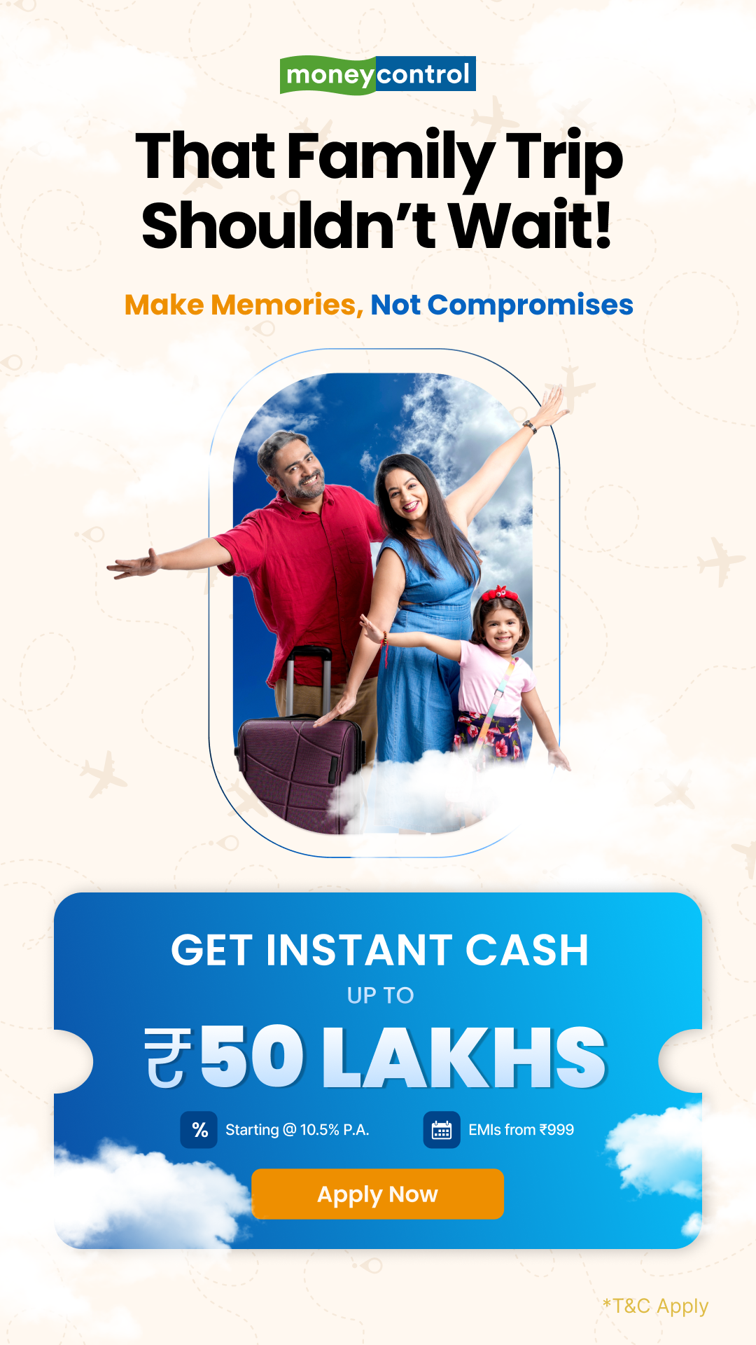 Instant Loans by Moneycontrol Facebook ad