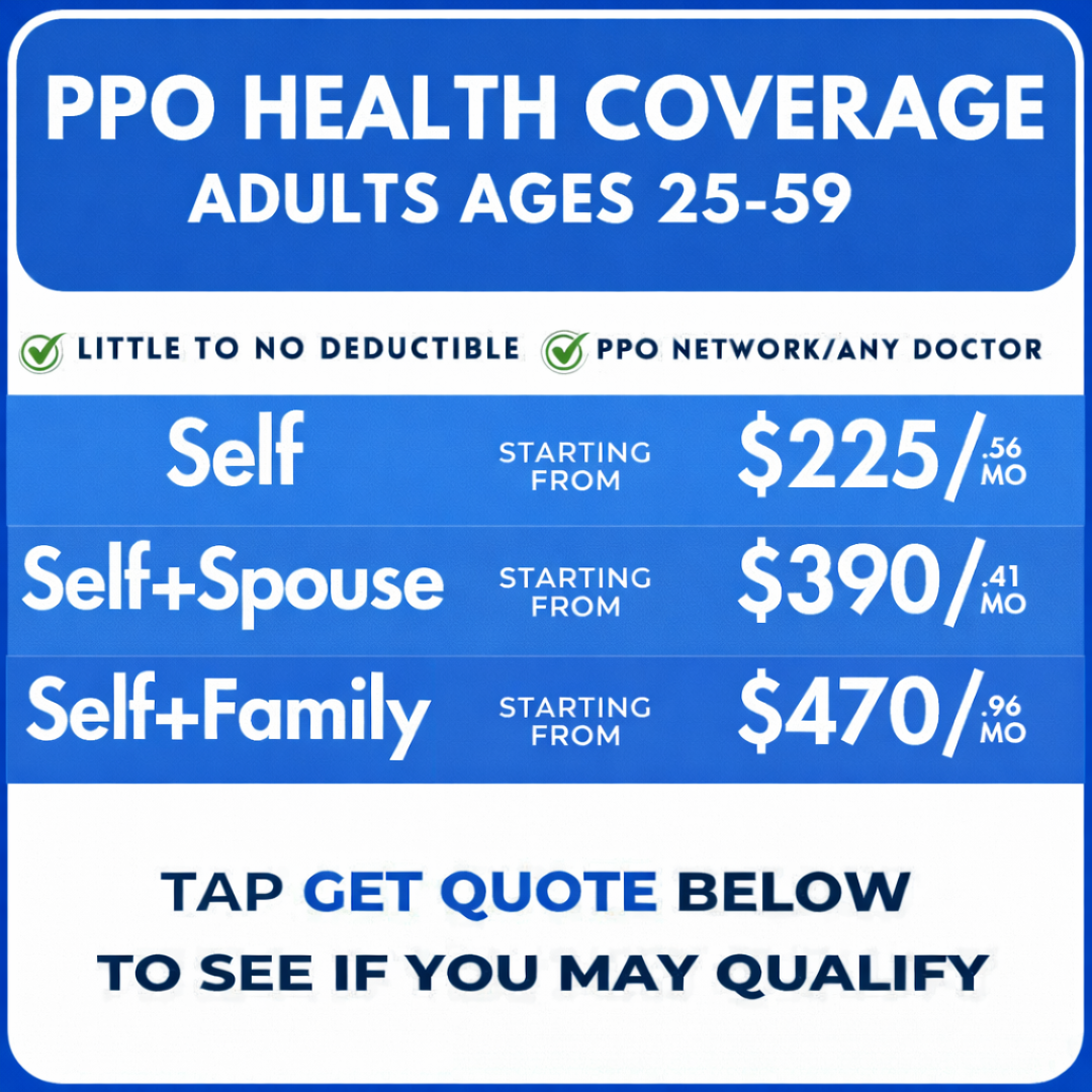 PPO Health Coverage Facebook ad