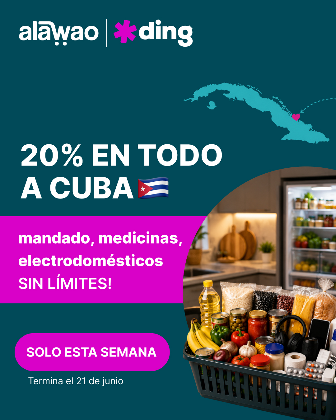 Ding Facebook ad