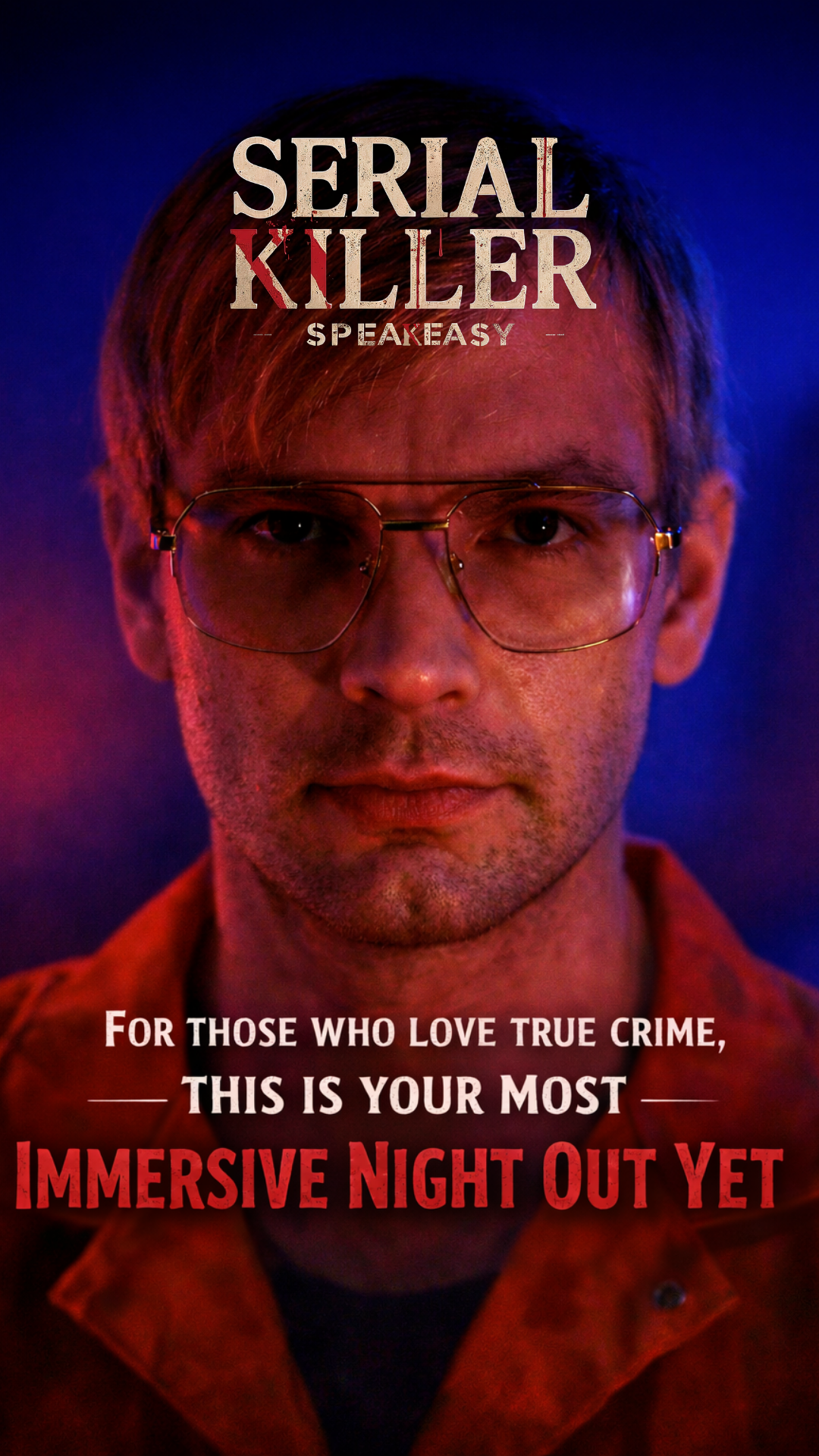 Serial Killer Speakeasy Facebook ad from May 28, 2026