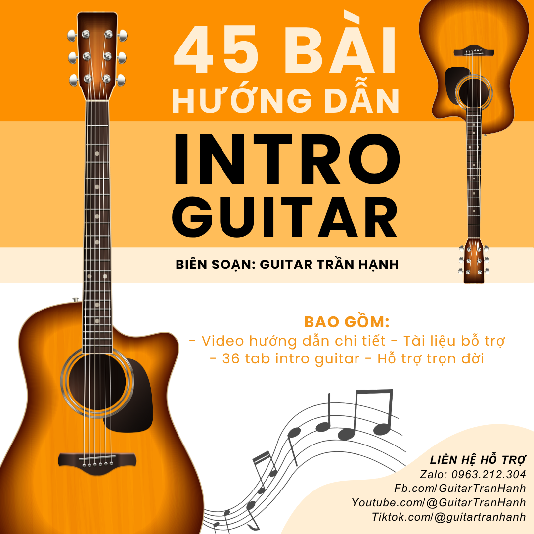Guitar Trần Hạnh Facebook ad: Giáo trình 45 bài hướng dẫn intro guitar.