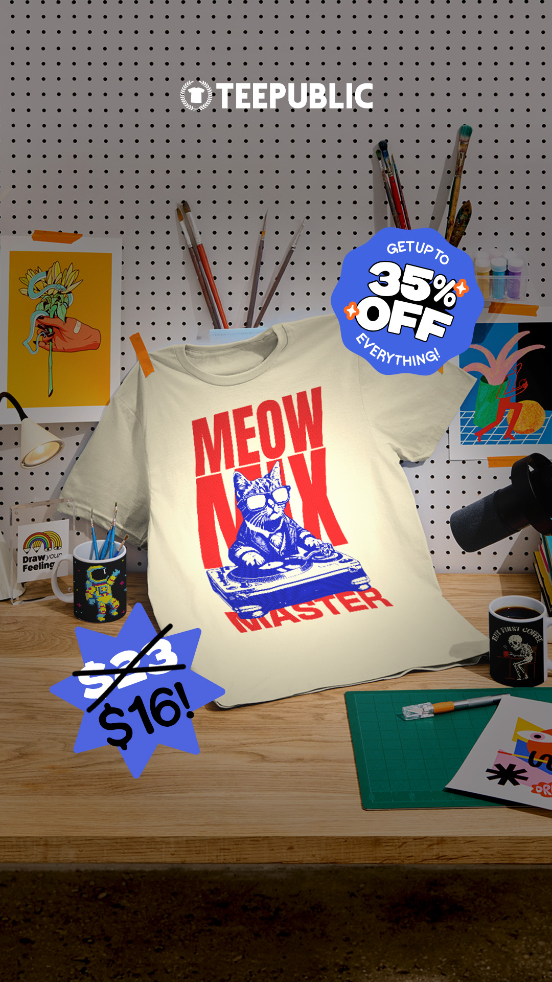 TeePublic.com Facebook ad