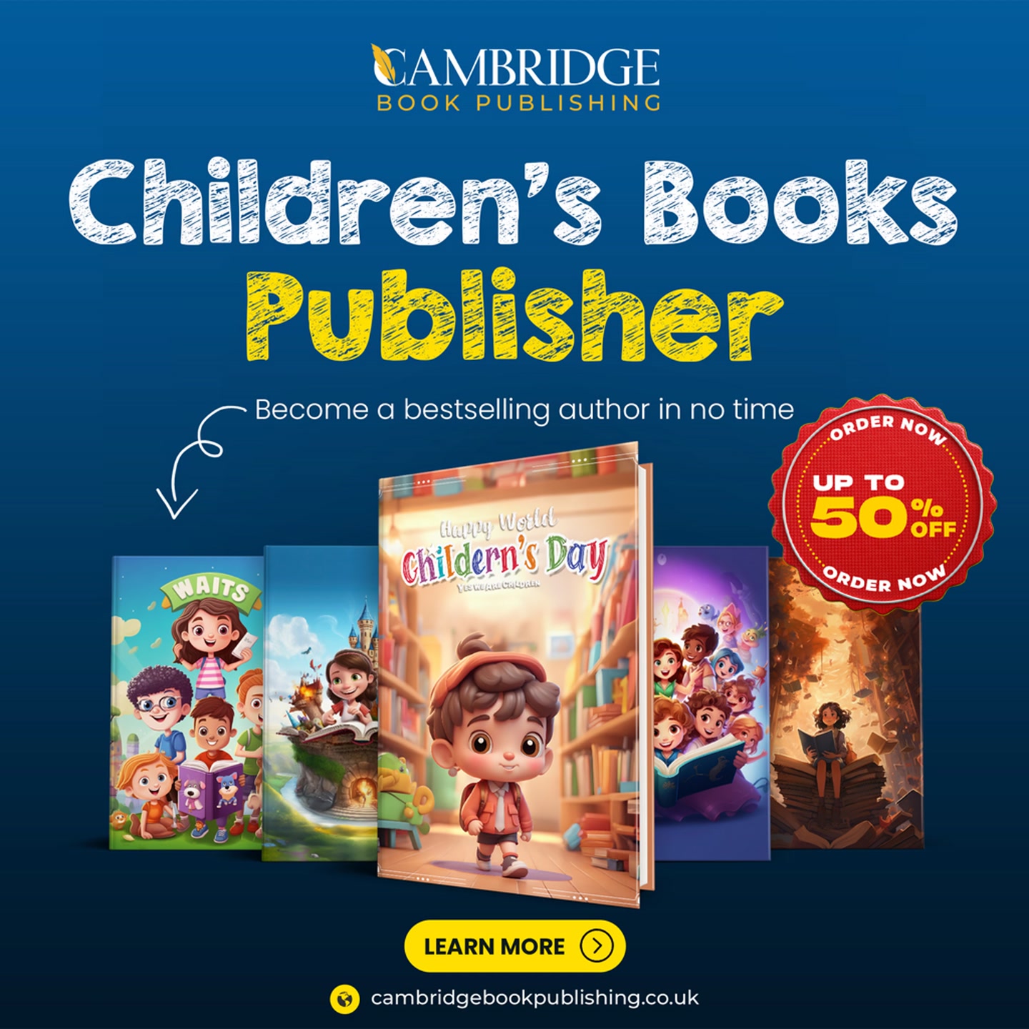Cambridge Book Publishing Facebook ad: Publish Your Children’s Book