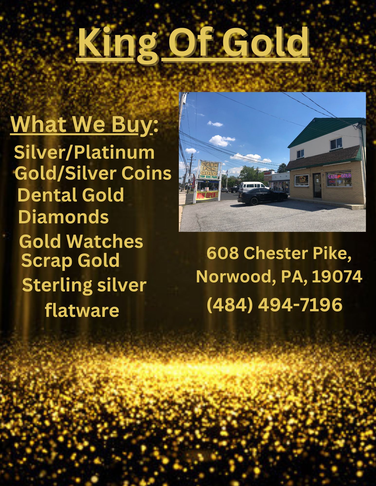 King of Gold - Cash for Gold, Silver & Gold Coins Facebook ad
