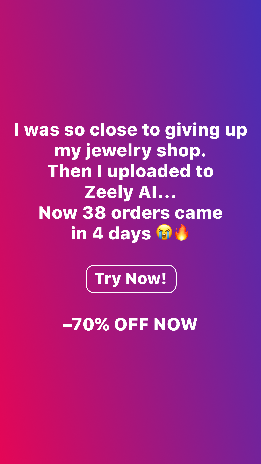 Zeely Facebook ad