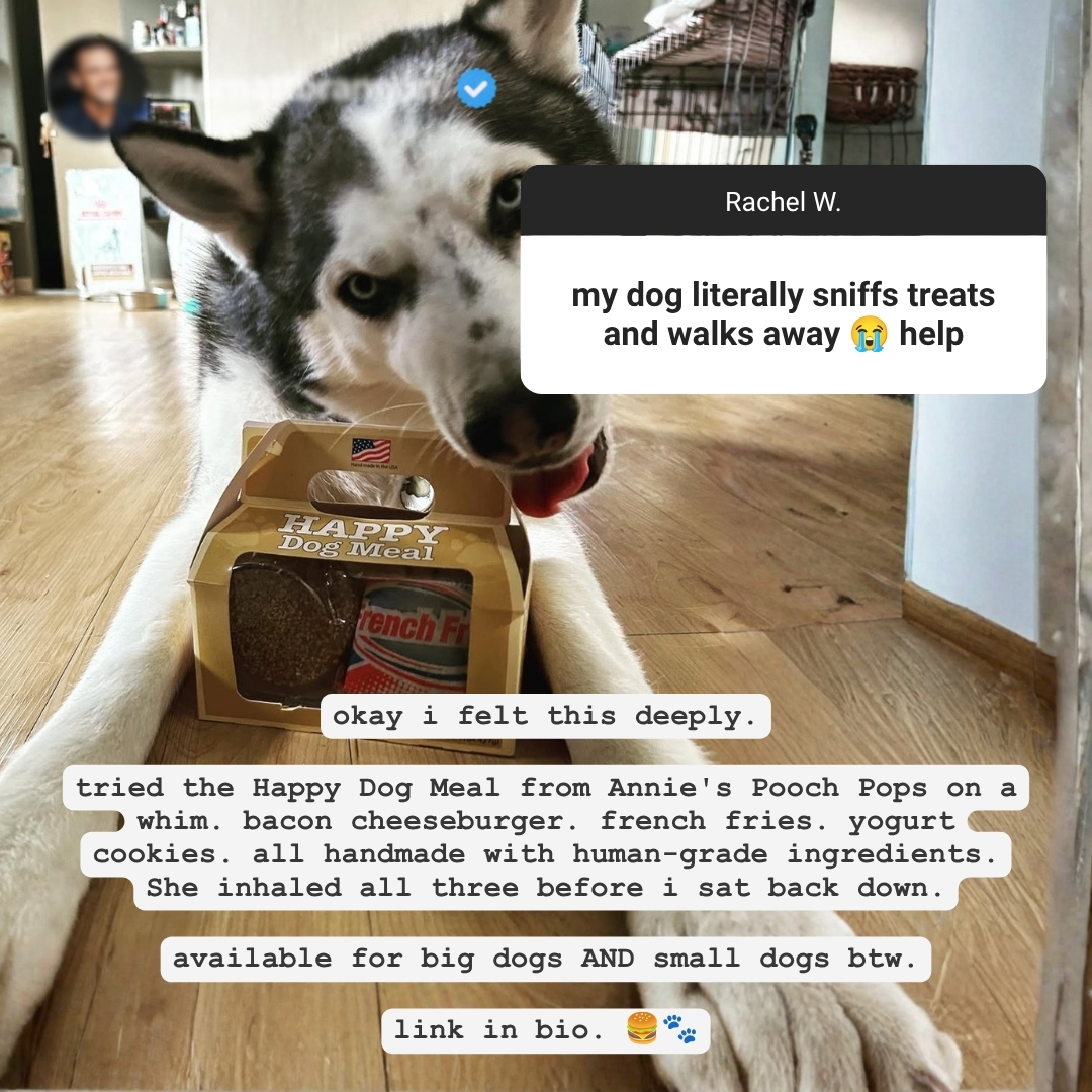 Annie's Pooch Pops Facebook ad: The Treat Even Picky Pups Can't Walk Away From