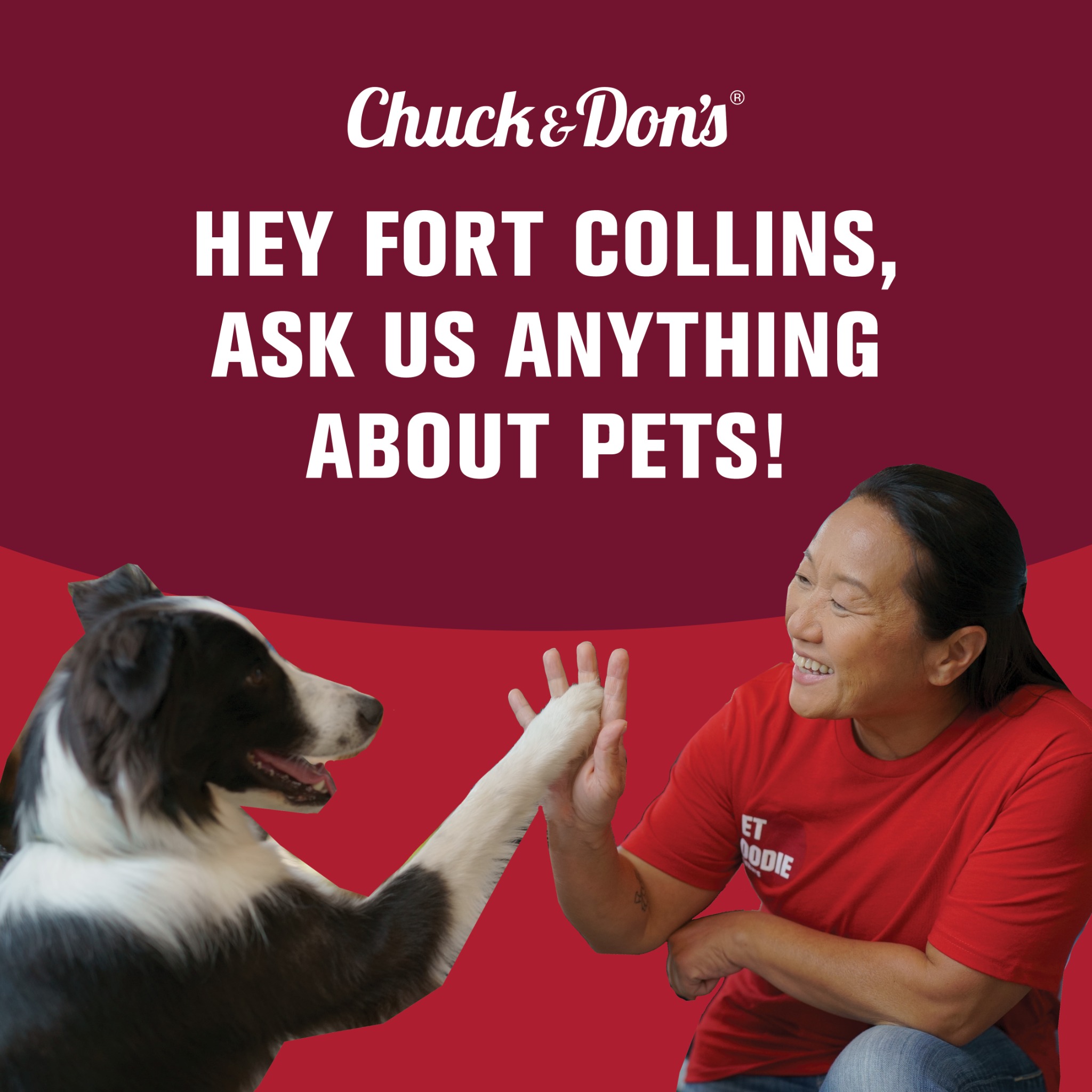 Chuck & Don's Pet Food & Supplies Facebook ad