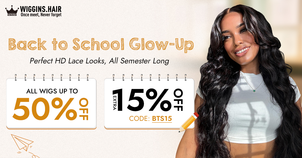 Wiggins Hair Aliexpress Facebook ad: Back to School Glow-Up, Perfect HD Lace Looks…