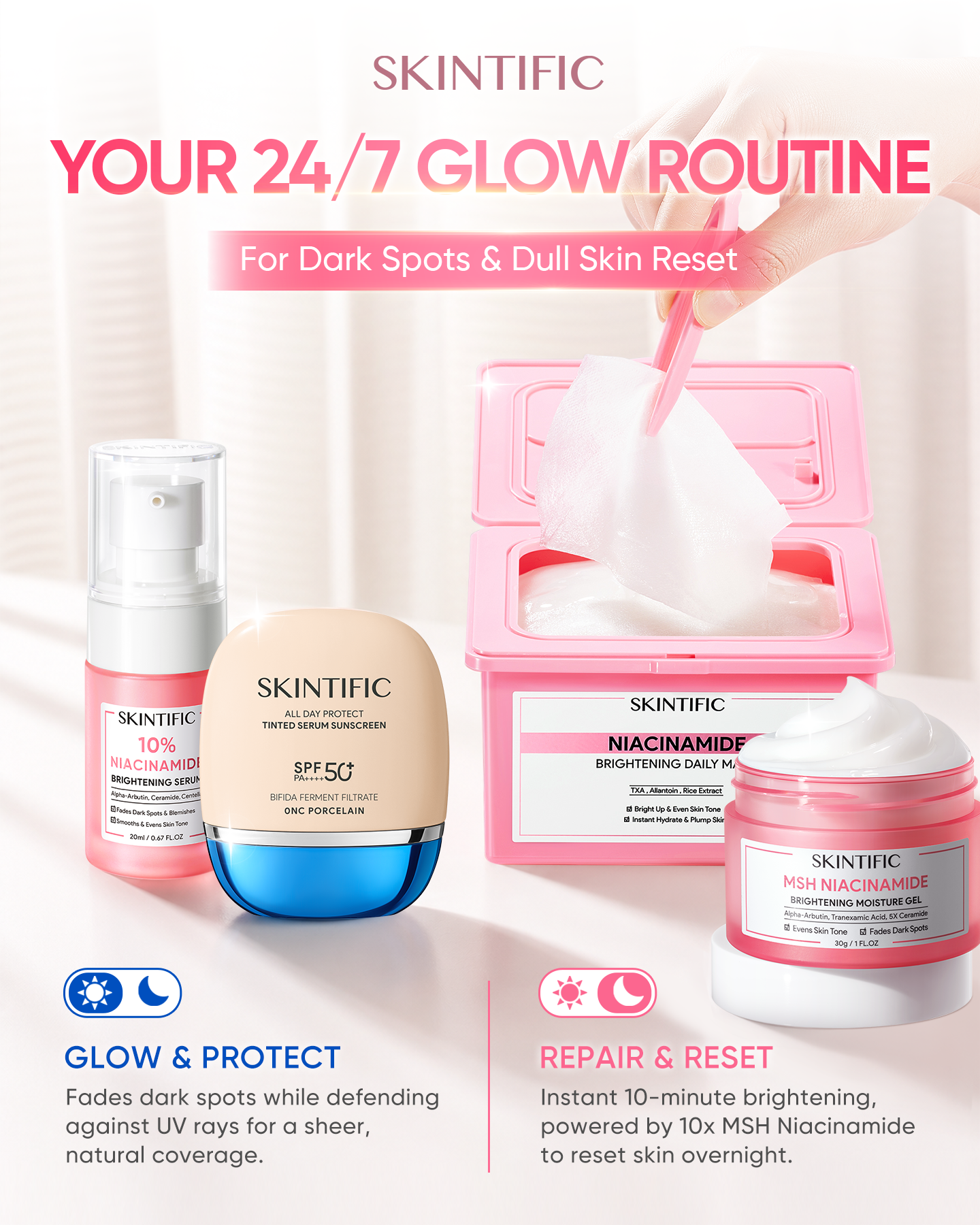 SkintificShop Facebook ad
