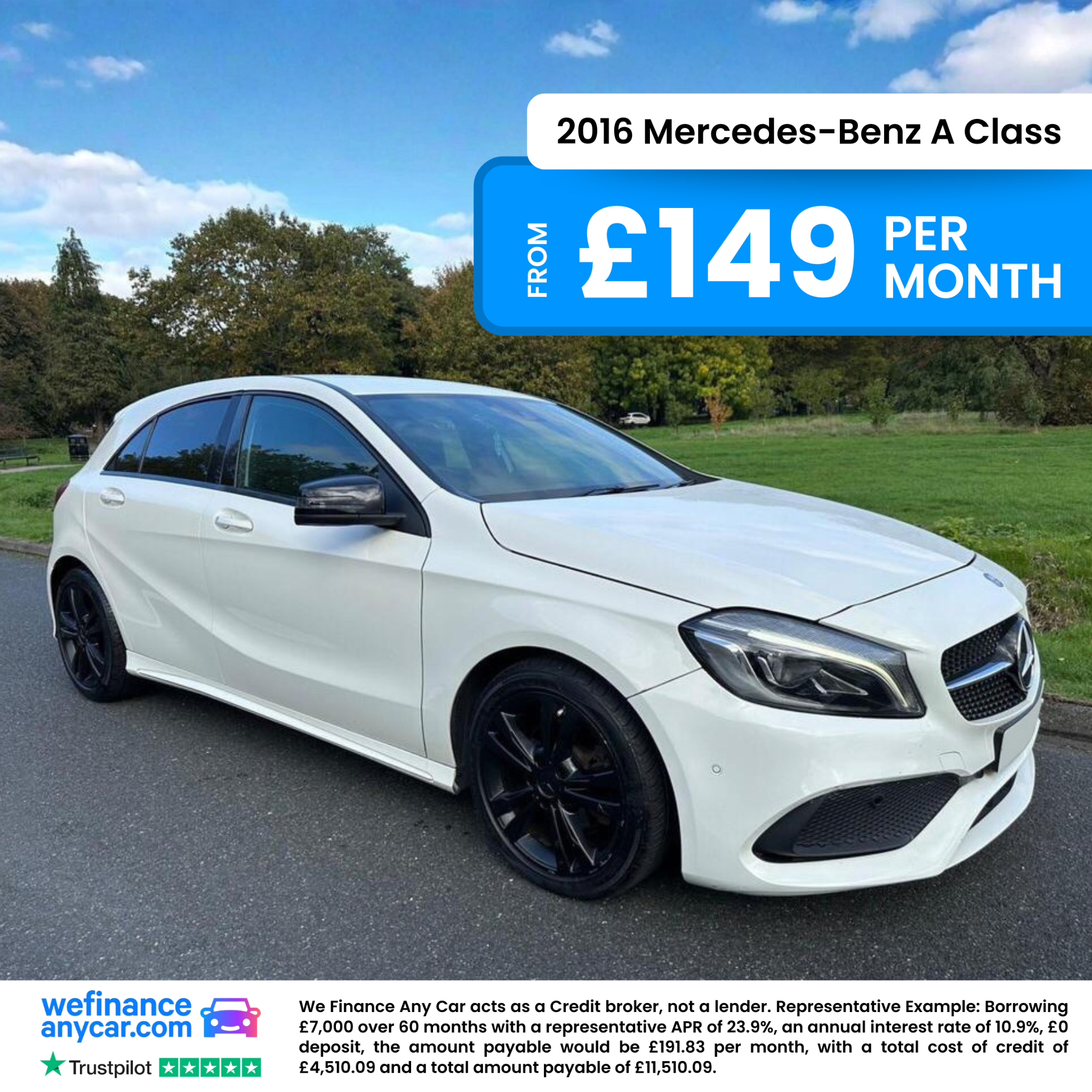 wefinanceanycar.com Facebook ad from Jul 20, 2026