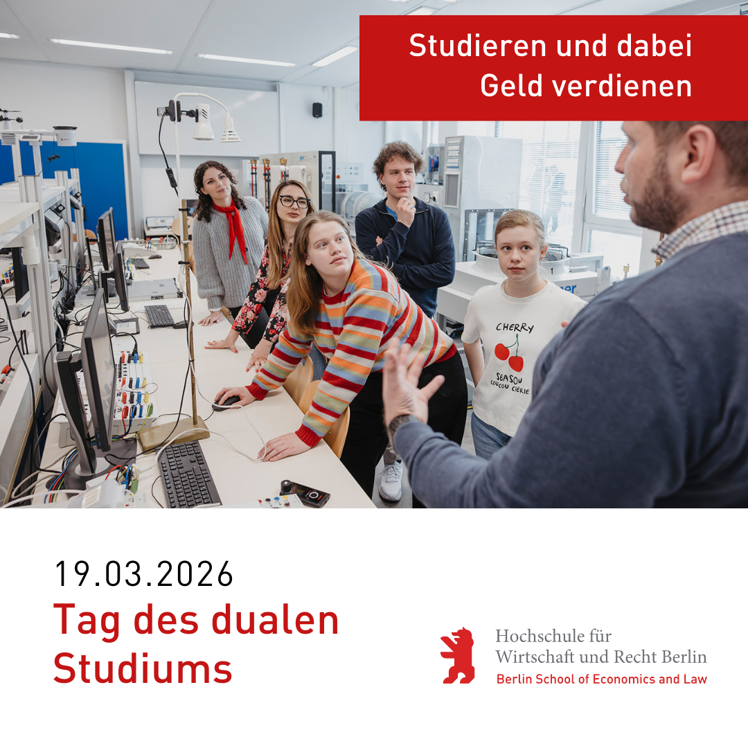 Hochschule für Wirtschaft und Recht Berlin - HWR Berlin Facebook ad from Feb 12, 2026