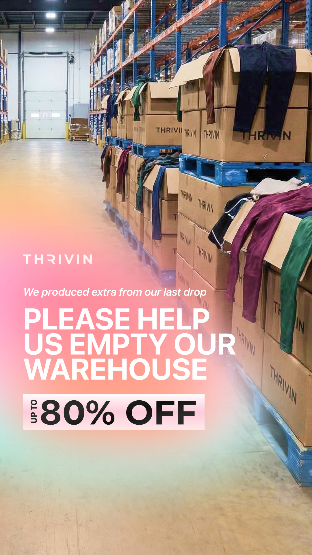 Thrivin Gymwear Facebook ad