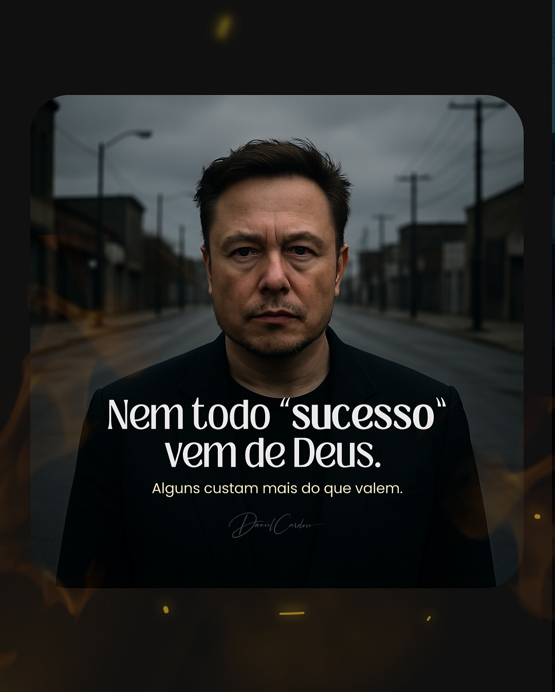 Daniel Cardoso Facebook ad: Muitos aplaudem os feitos de Elon Musk.