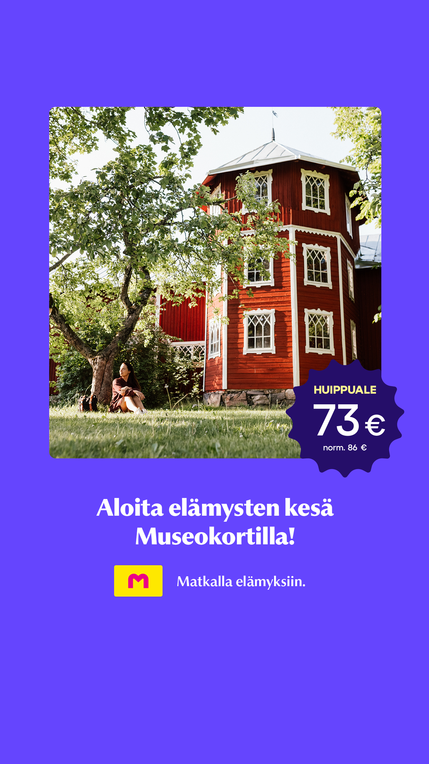 Museokortti Facebook ad from Jun 1, 2026