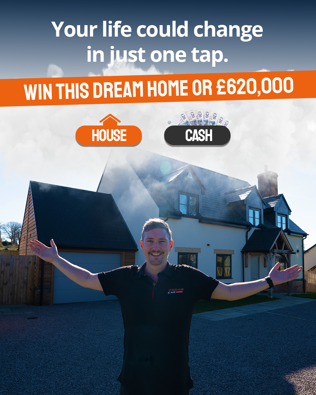 Dream Car Giveaways Facebook ad