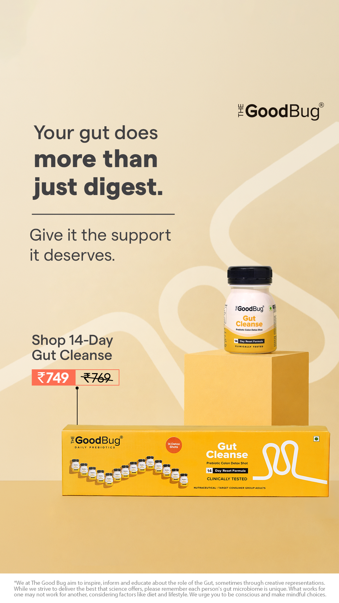 Gut cleanse by The Good Bug Facebook ad