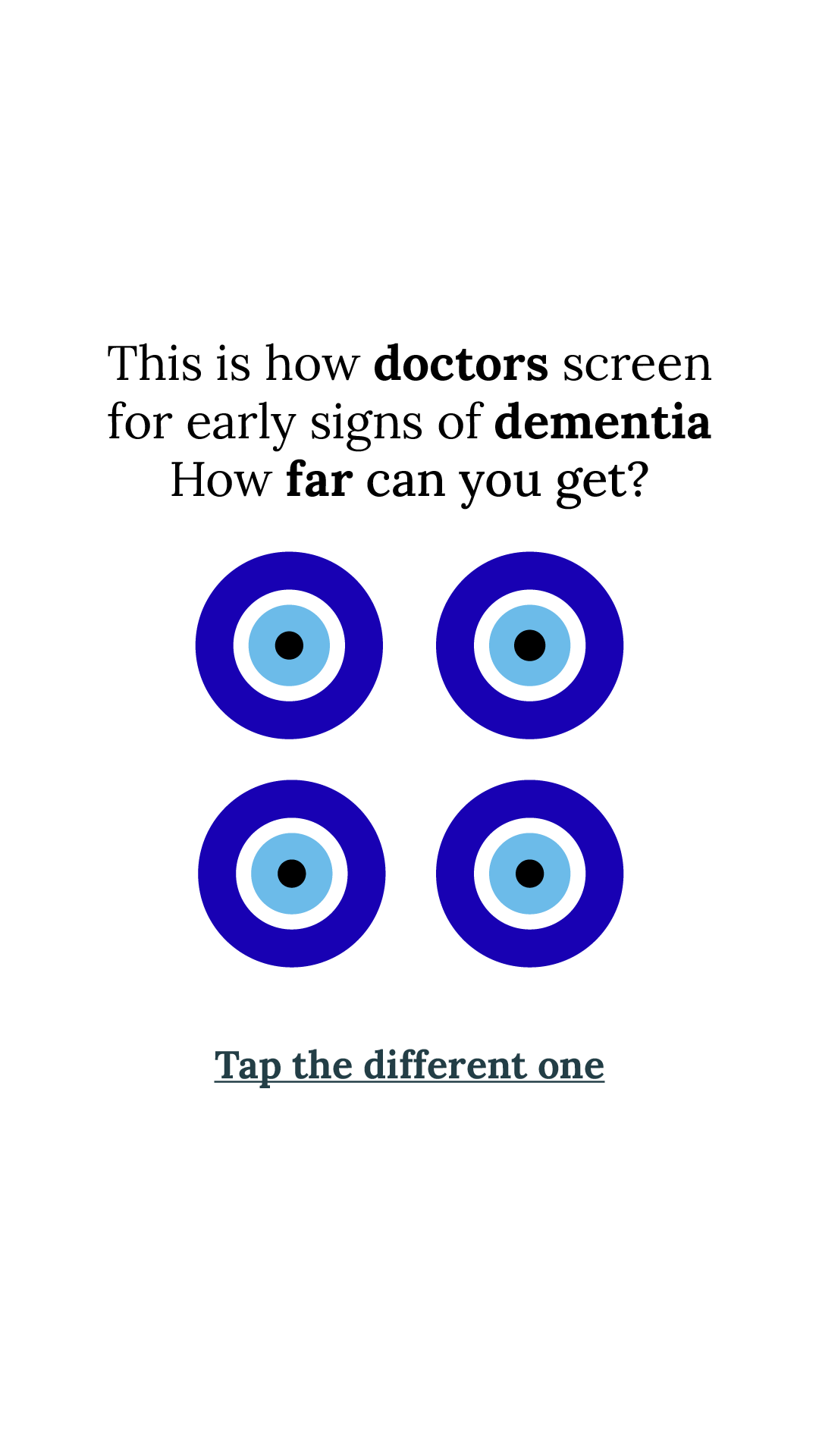 Brain Health Check Facebook ad